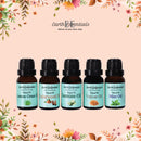Essential oils Set of 5 Aroma oil 75 ml | diffuser Oil for home Office & Hotel Spa| Genuine oils Rosemary , Orange ,Lemongrass , Mint & Cedarwood