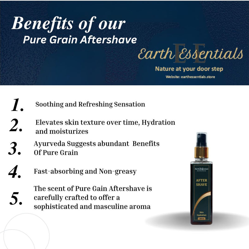 Earth Essentials After Shave with Pure Grain Alcohol