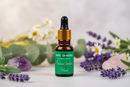 Bottle of 'Immune booster Blend' by Earth Essentials on a white background