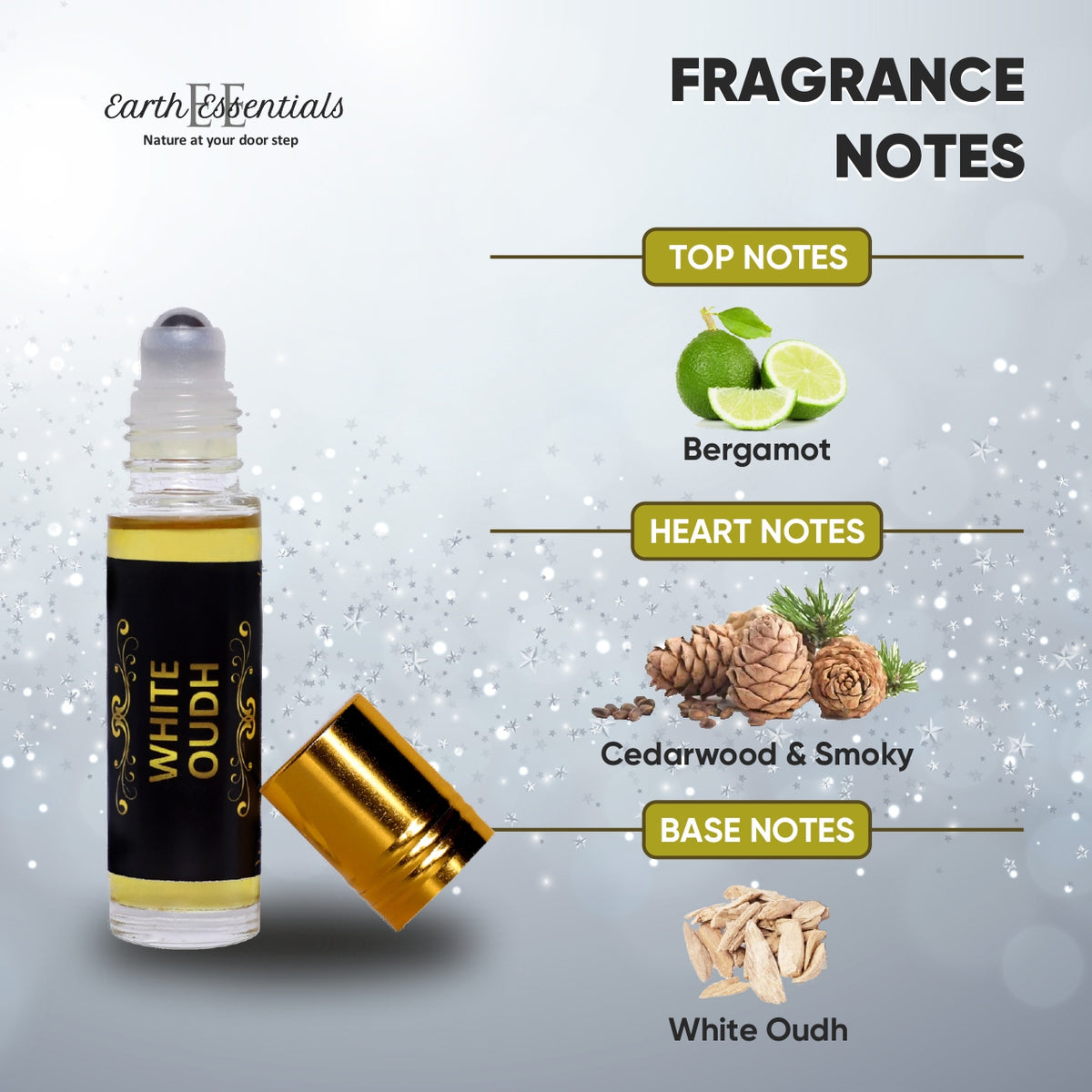 White Oud Parfum Aroma Bergamot White Oud Attar