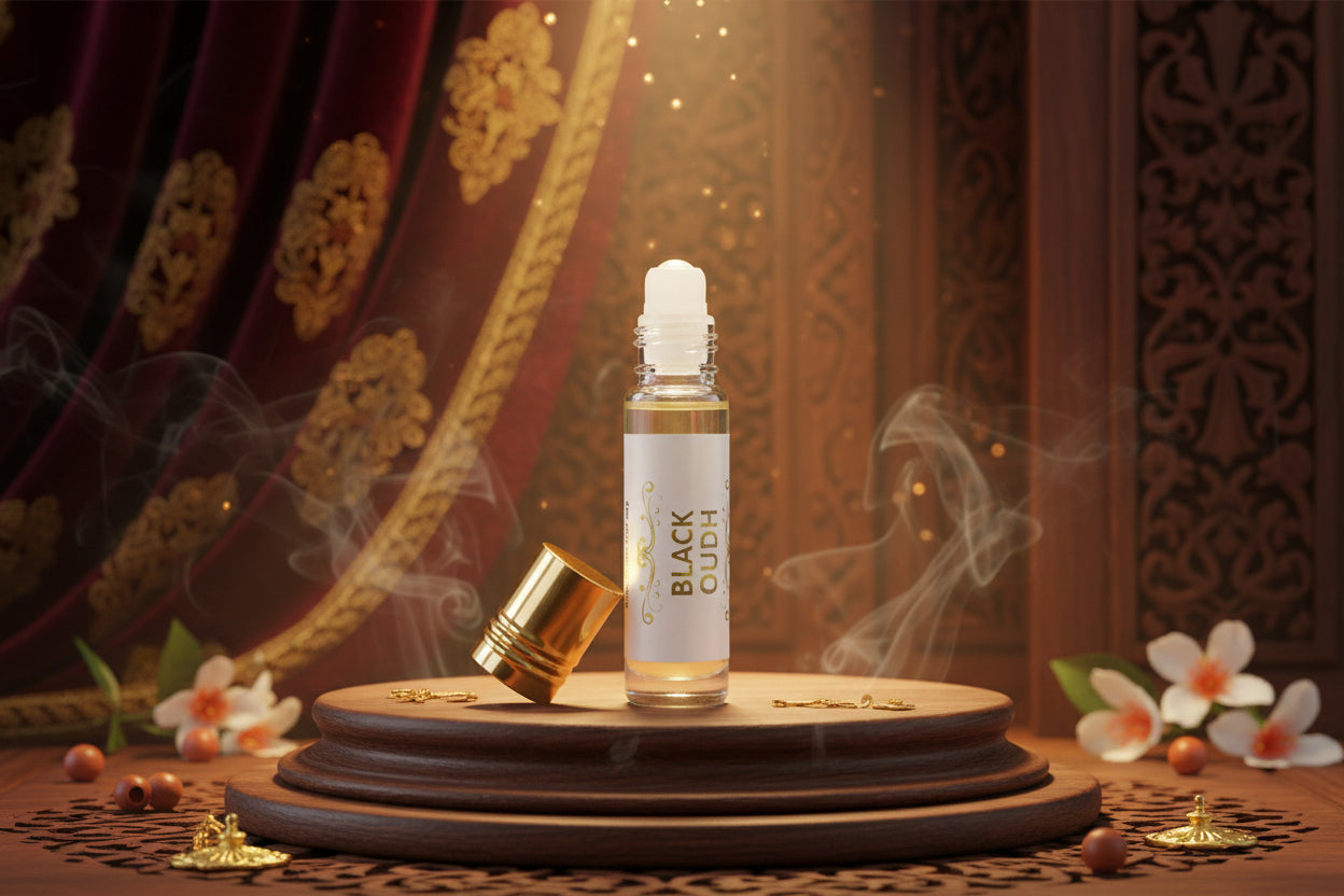 Black Oud Strong Masculine Non Alcoholic Attar for men 8 ml